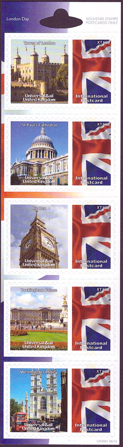 (image for) UK0001 London Day Universal Mail Stamps Dated: 06/16